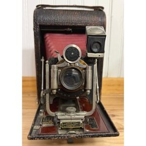 No.4 Folding Pocket Kodak Model A 4X5 Large Format Vintage Camera  Case 1906